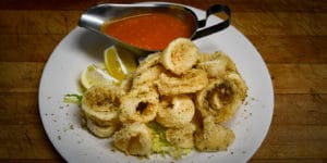 Calamari Rings with Sauce at Taormina Lounge